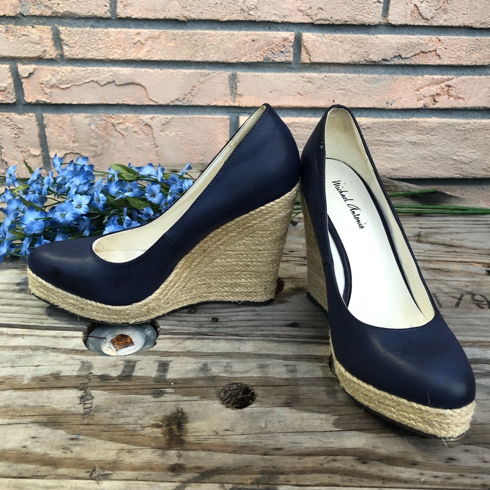 Michael Antonio Navy Espadrille 6.5